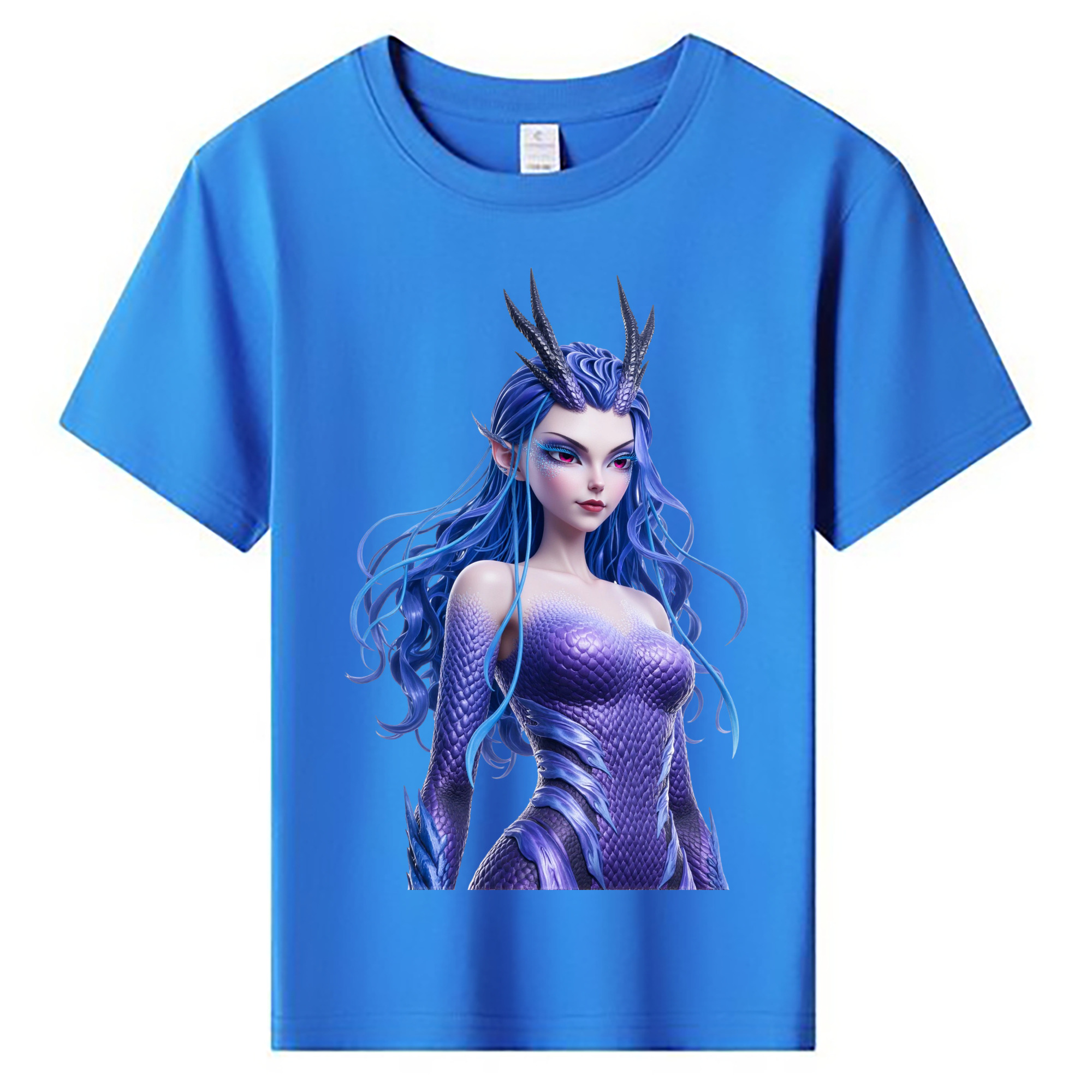 （画像用） Ne Zha 2 ナタ 魔童の大暴れ 綿100％キッズTシャツ（フロントプリント）